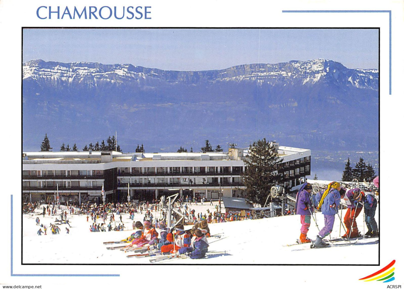 CHAMROUSSE Roche Beranger Le Centre Commercial A L Arriere Plan Le Massif Du Vercors 30(scan Recto-verso) MA308 - Chamrousse