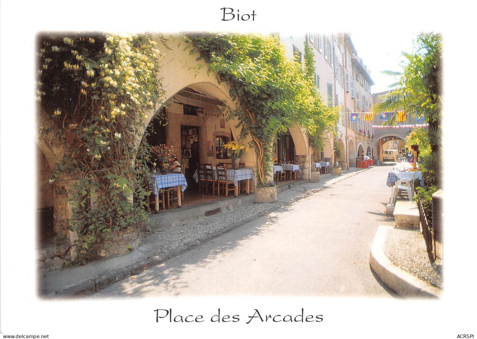 BIOT Place Des Arcades Les Sites De La Cote D Azur 12(scan Recto-verso) MA306 - Biot