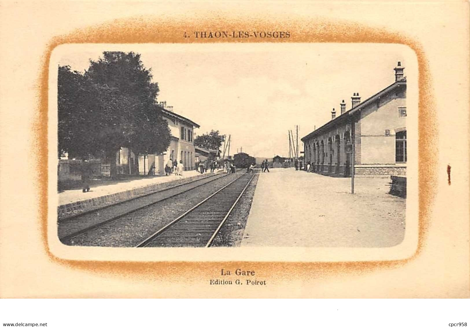 88. N°55474.thaon Les Vosges.la Gare.train - Thaon Les Vosges