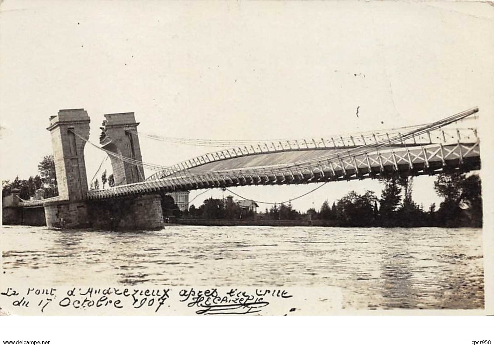 42. N° 54883.andrézieux.carte Photo.le Pont - Andrézieux-Bouthéon