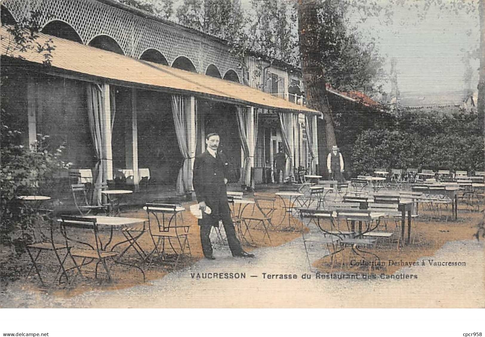 92.n°58677.vaucresson.terrasse Du Restaurant Canotièrs.carte Toilé - Vaucresson