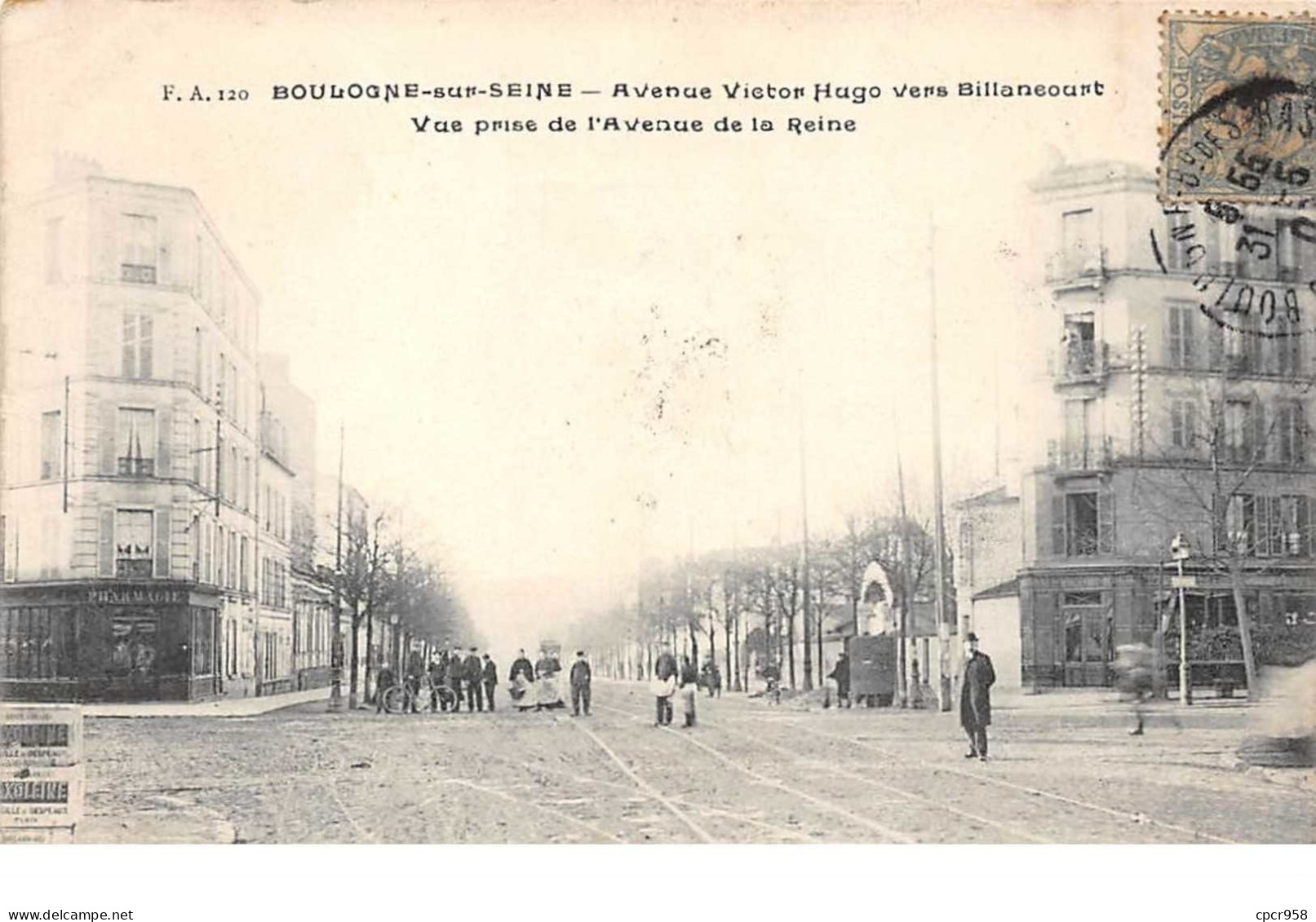 92.n°58681.boulogne Sur Seine.avenue Victor Hugo.avenue De La Reine - Boulogne Billancourt
