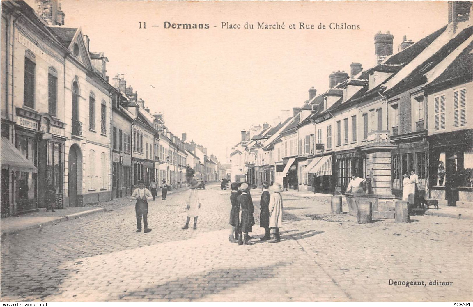 DORMANS Place Du Marche Et Rue De Chalons 55(scan Recto-verso) MA328 - Dormans