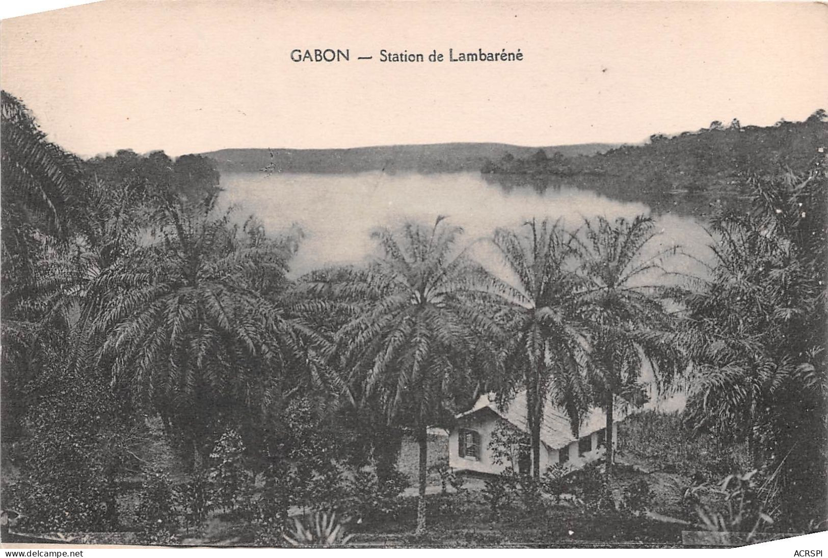 GABON Station De LAMBARENE 5(scan Recto-verso) MA327 - Gabun