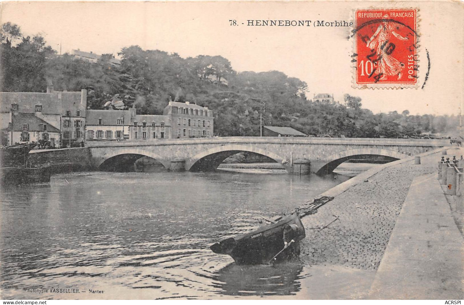 HENNEBONT Morbihan 1(scan Recto-verso) MA325 - Hennebont