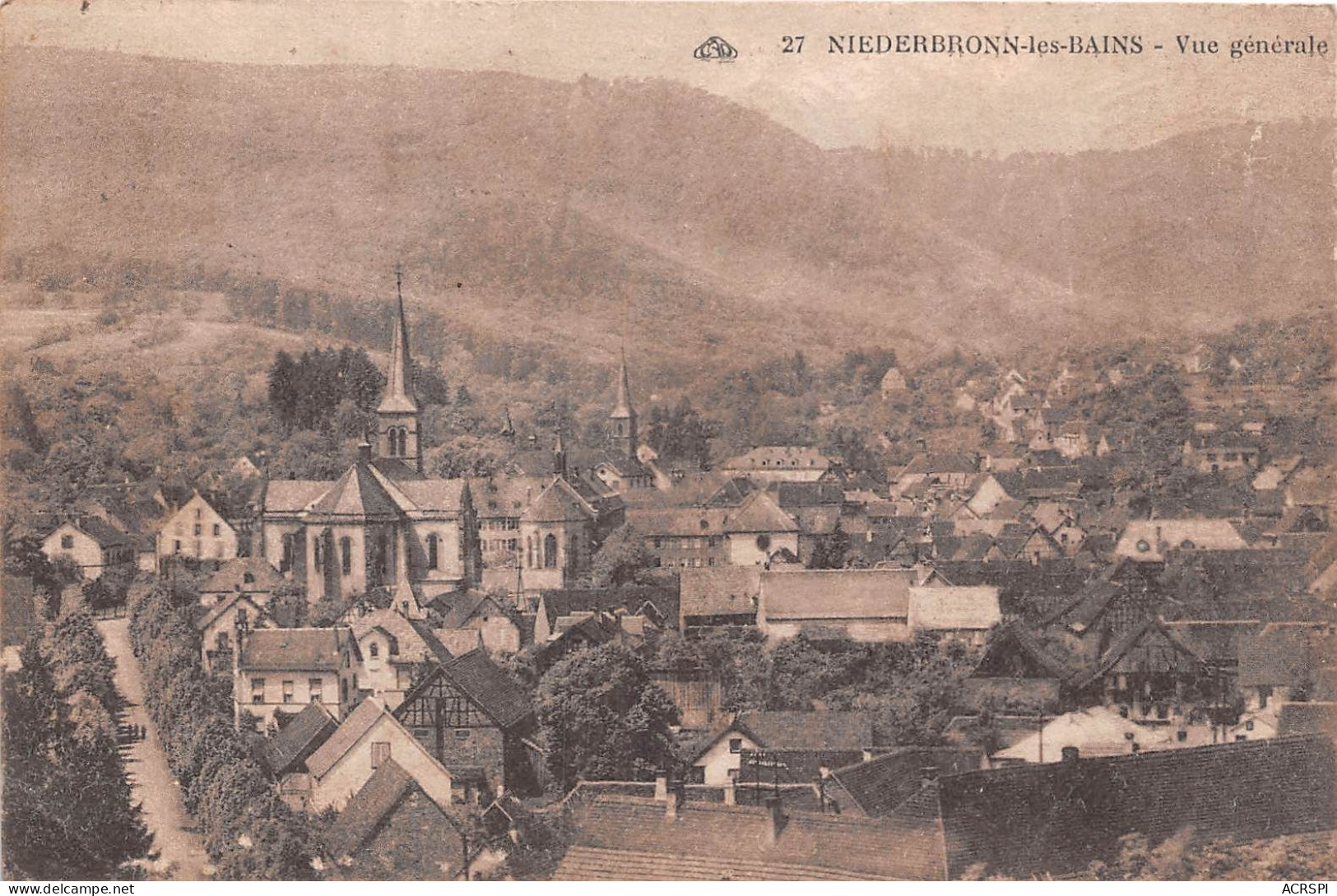 NIEDERBRONN LES BAINS Vue Generale 10(scan Recto-verso) MA325 - Niederbronn Les Bains