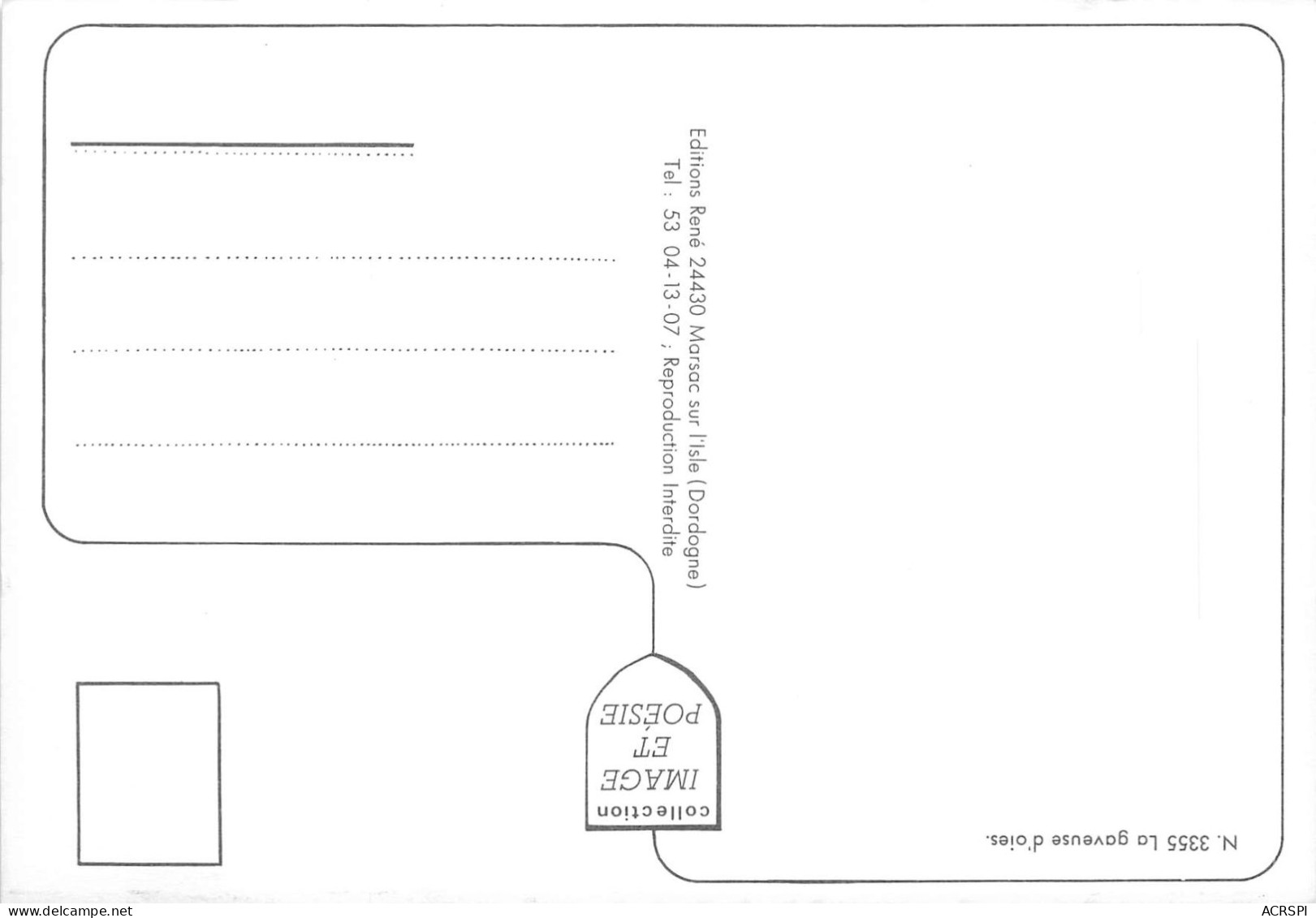 LA GRAVEUSE D OIES Edition Rene MARSAC SUR L ISLE 15(scan Recto-verso)MA320 - Artisanat