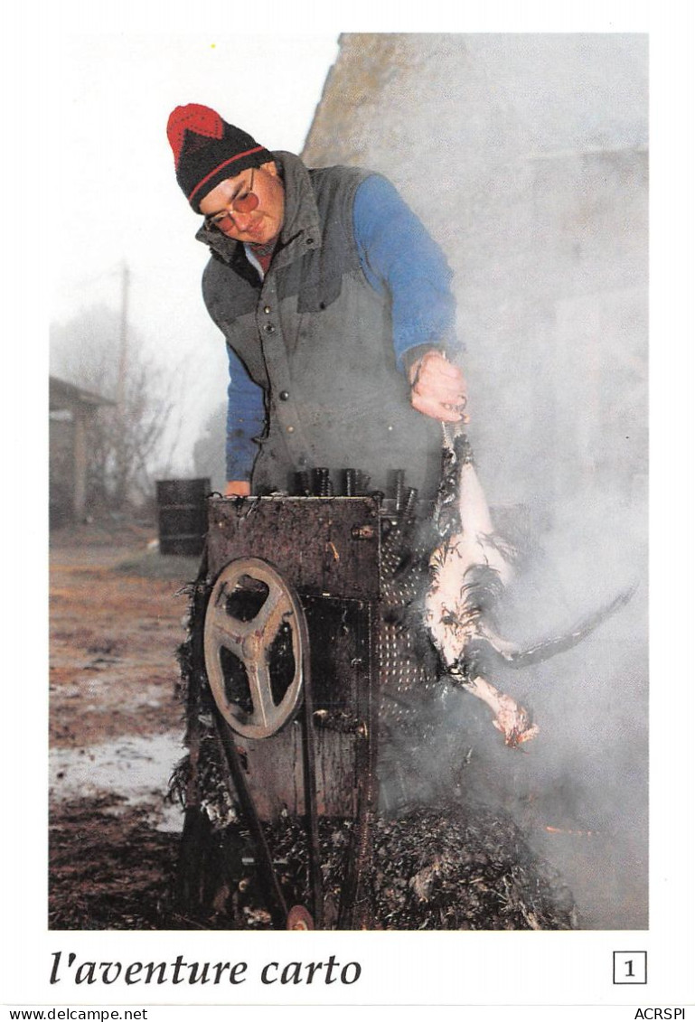 HERBIGNAC Jacques Leroux Plume Un Poulet Au Village De L Ongle 1991 L Aventure Carto 10(scan Recto-verso)MA319 - Herbignac