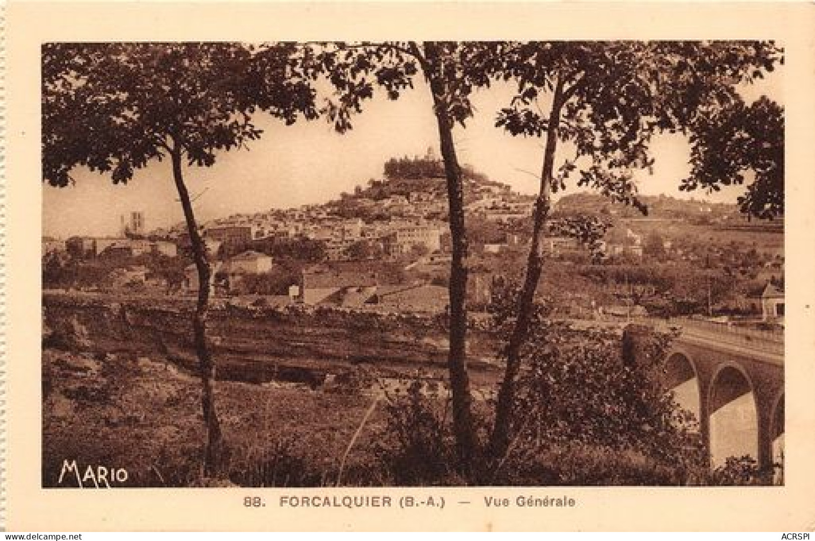 FORCALQUIER Vue Generale 23(scan Recto-verso) MA341 - Forcalquier