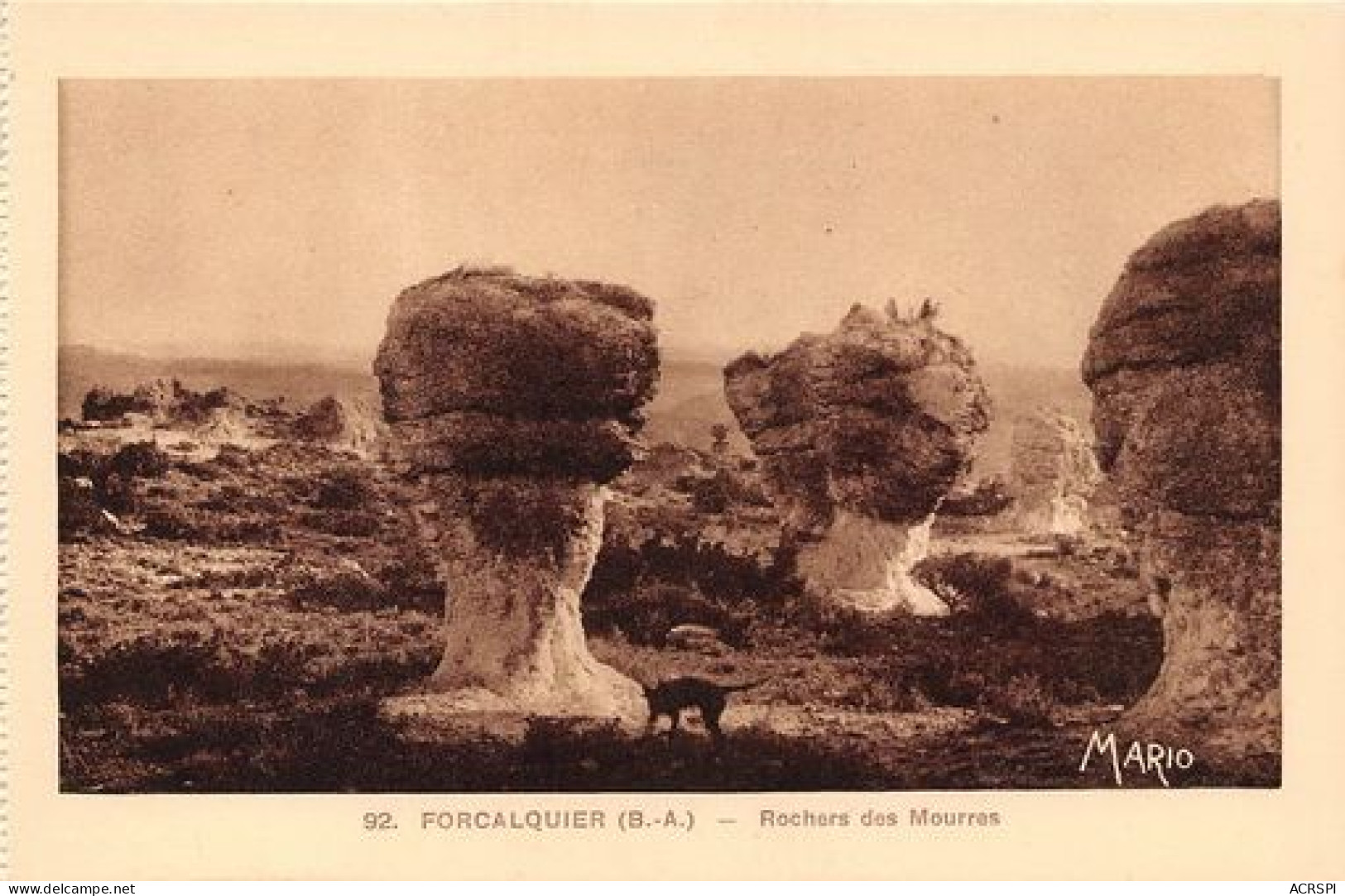 FORCALQUIER Rochers Des Mourres 20(scan Recto-verso) MA341 - Forcalquier