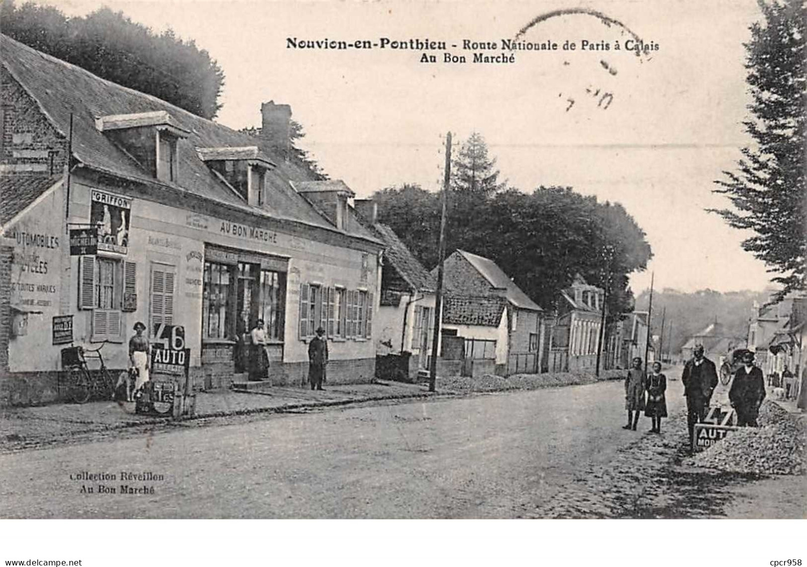 80.n°57516.nouvion En Pontbieu.route Nationale De Paris à Calais.au Bon Marché - Nouvion
