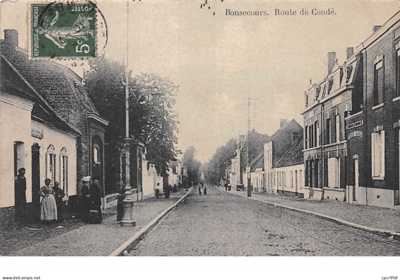 Belgique.n°57596.bonsecours.route De Condé - Péruwelz
