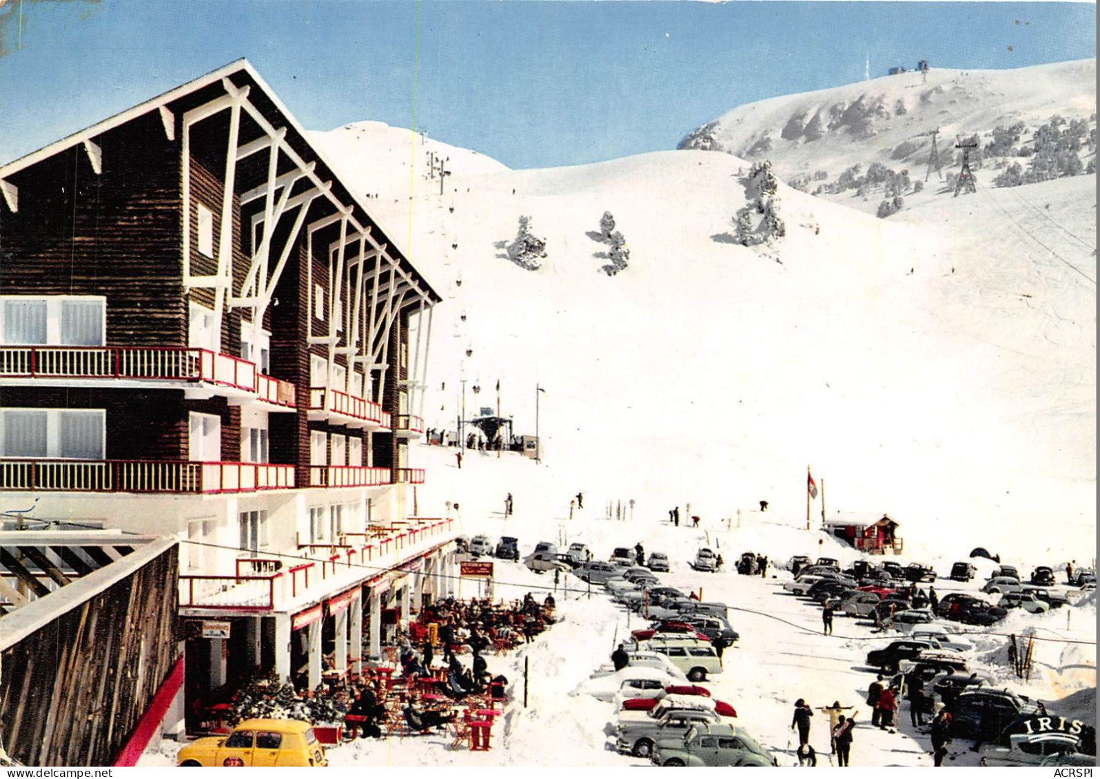 CHAMROUSSE 1650m Station Olympique Le Centre De La Station Le Telesiege Du Litre Et Le Sommet 5(scan Recto-verso) MA383 - Chamrousse