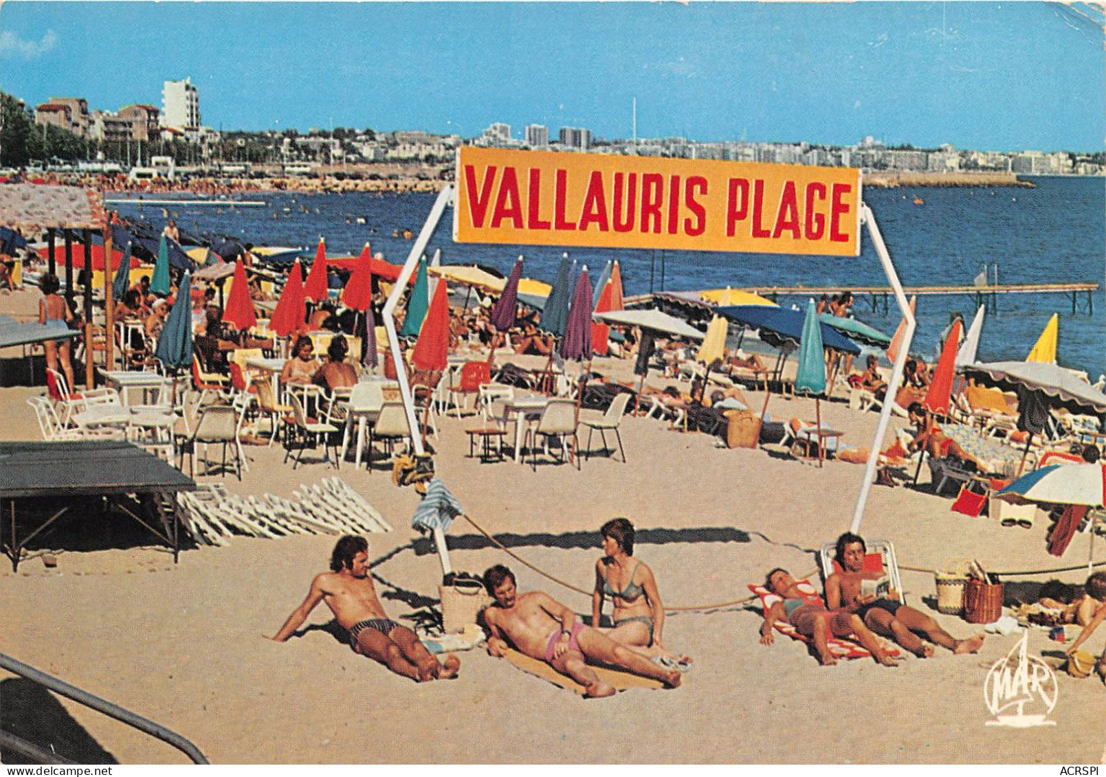 VALLAURIS GOLFE JUAN La Plage 6(scan Recto-verso) MA361 - Vallauris