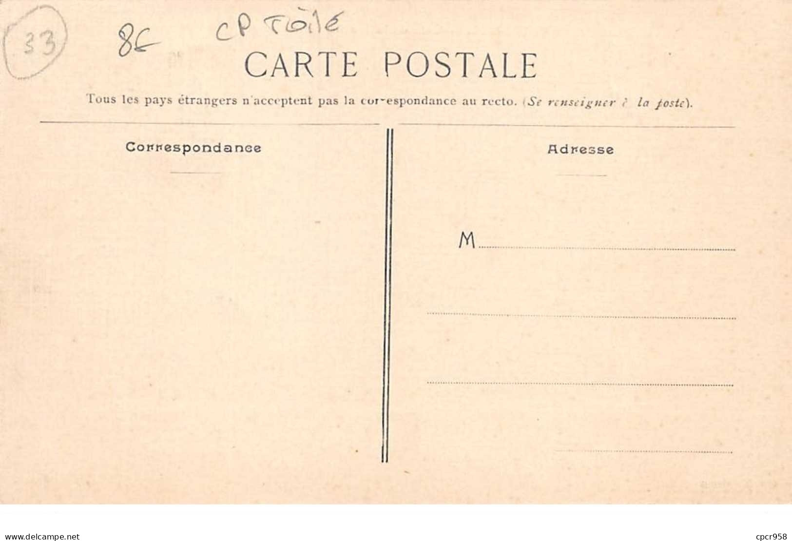 33 . N° 101145 .pauillac .cafe De La Marine Et Du Sport .carte Postale Toile   . - Pauillac