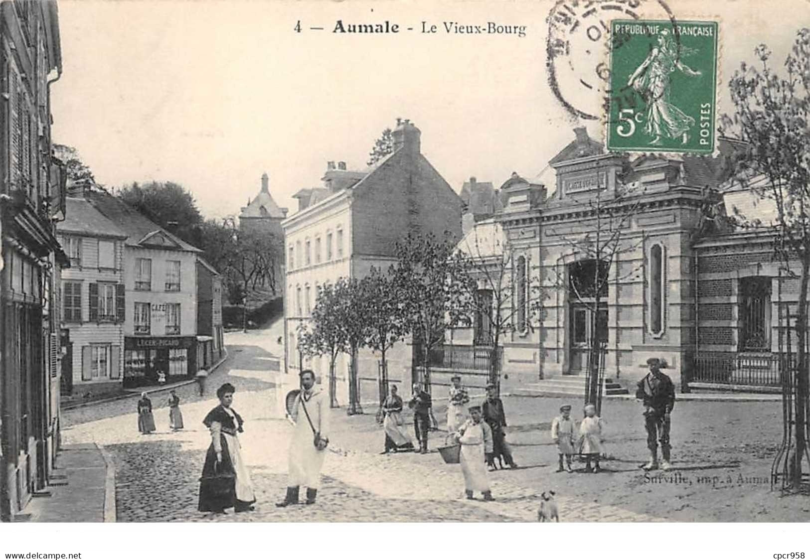 76 - N°150890 - Aumale - Le Vieux-bourg - Caisse épargne - Aumale