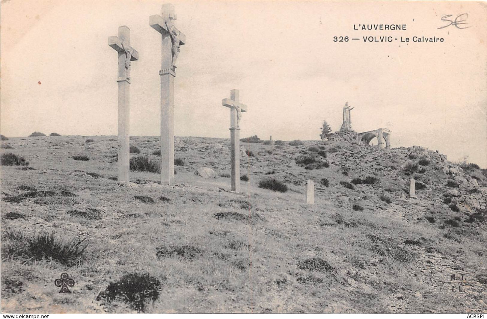 L Auvergne VOLVIC Le Calvaire 12(scan Recto-verso) MA397 - Volvic