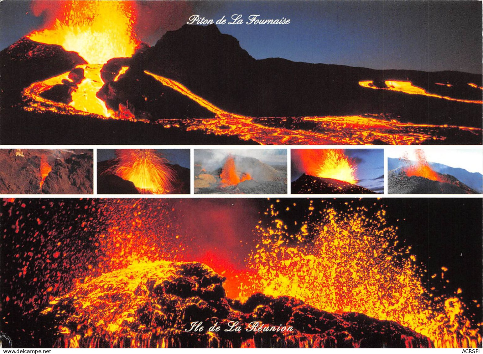 Volcan LA REUNION Est Situee A 10000 Km De La France Dans L Ocean Indien Au Sud 13(scan Recto-verso) MA388 - Saint Pierre
