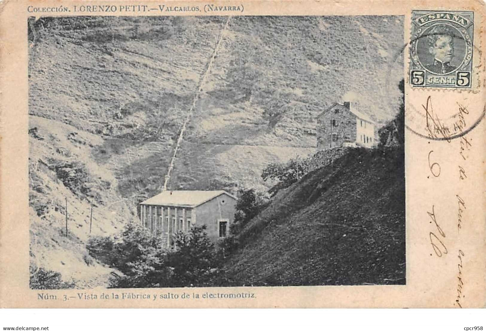 Espagne - N°60851 - Vista De La Fabrica Y Salto De La Electromotriz - Navarra (Pamplona)