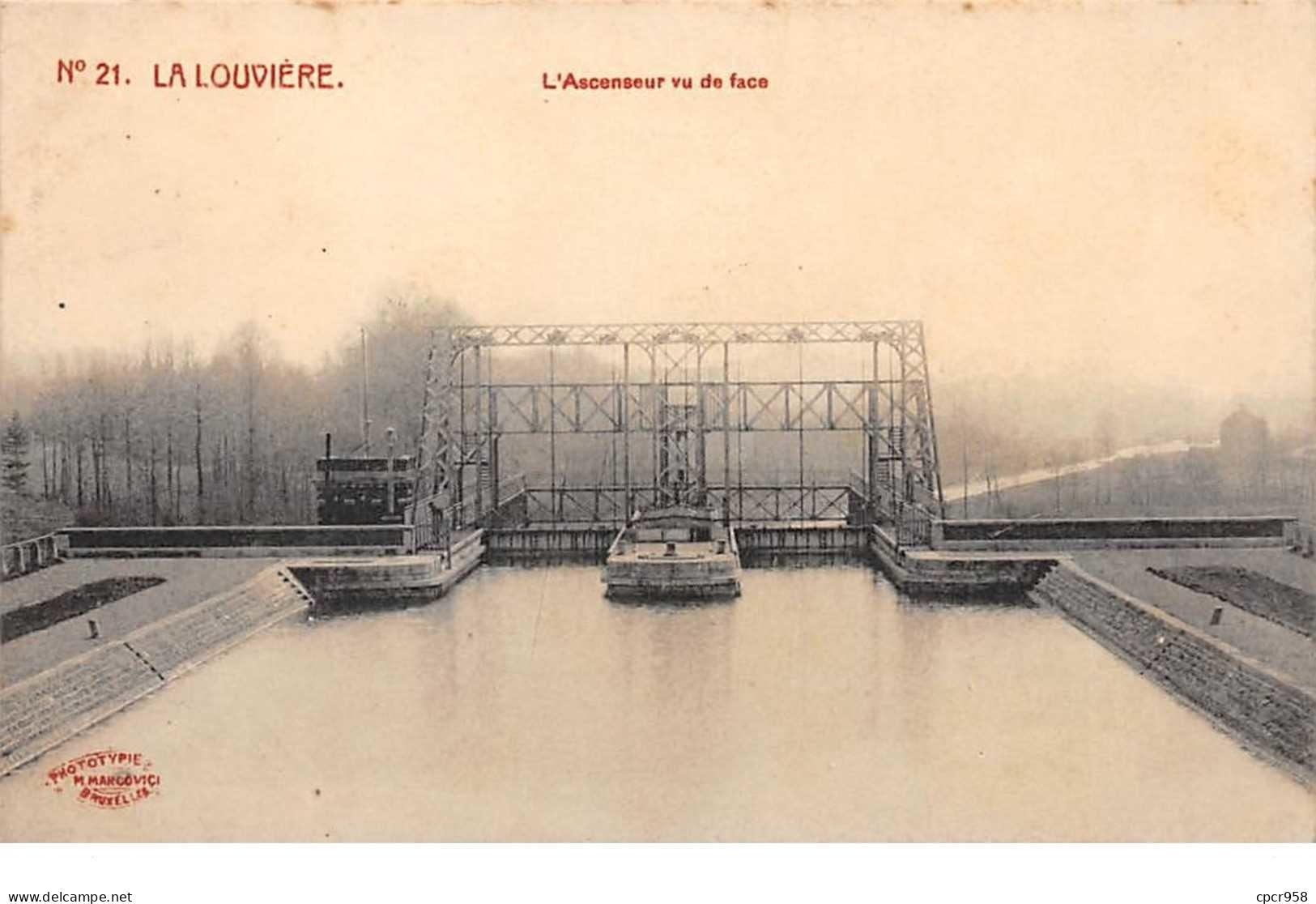 Belgique - N°61220 - LA LOUVIERE - L'Ascenseur Vu De Face - N°21 - La Louvière