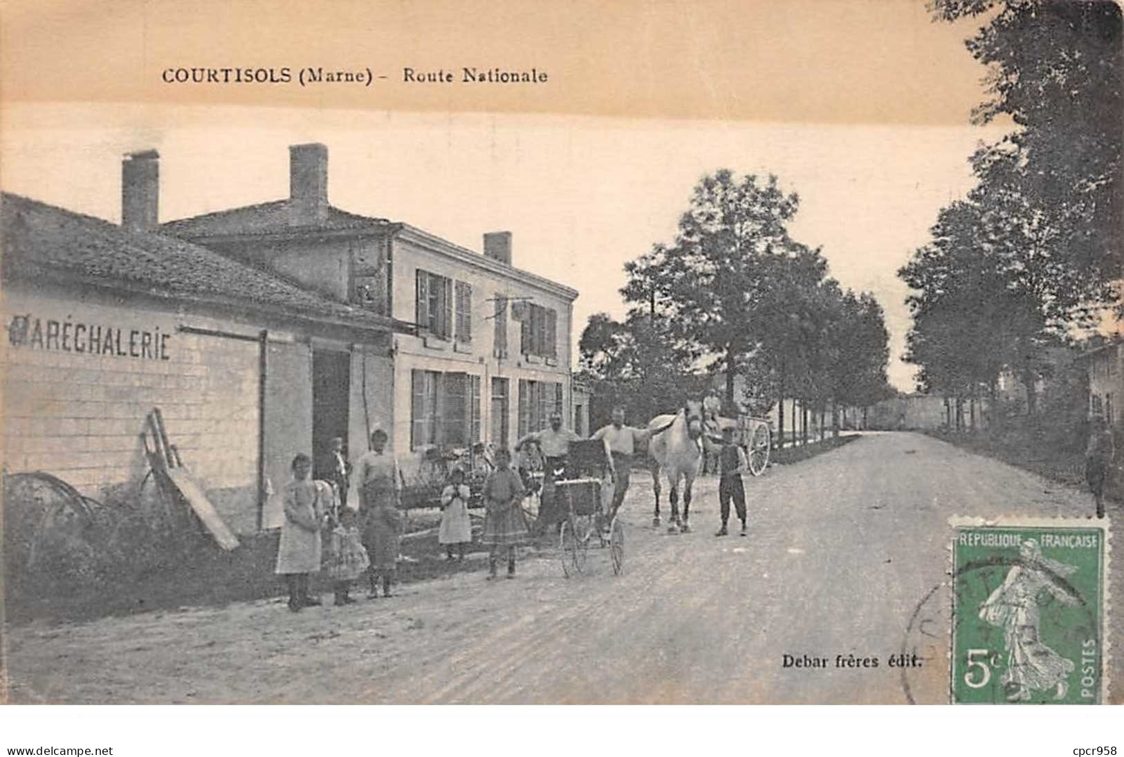 51. N° 103550 .courtisols .marechalerie .route Nationale . - Courtisols