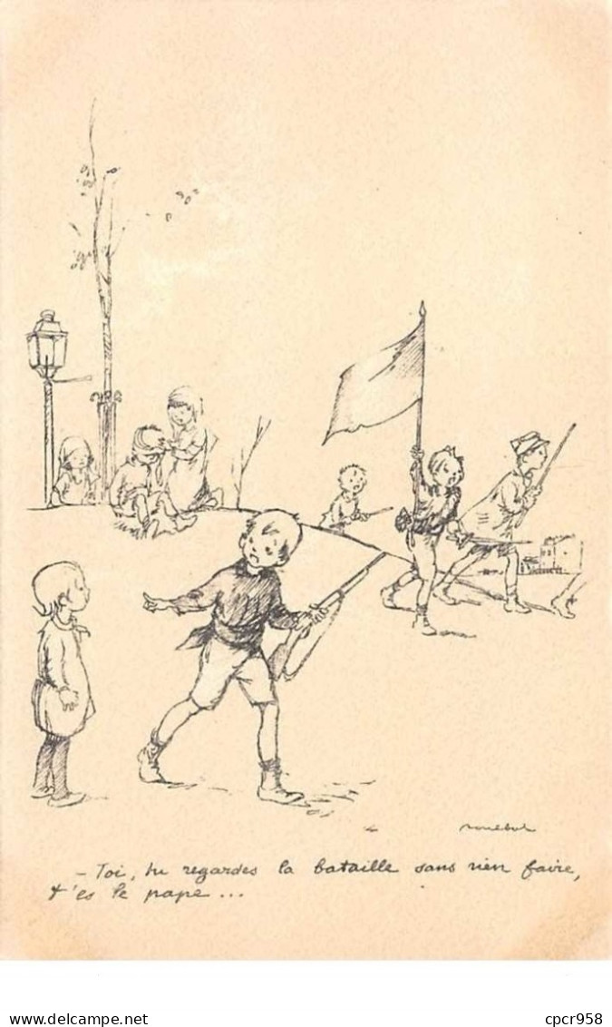 Illustrateur - N°61775 - Poulbot  éditeur Ternois - N°5 Toi  Tu Regardes La Bataille Sans Rien Faire ... - Poulbot, F.