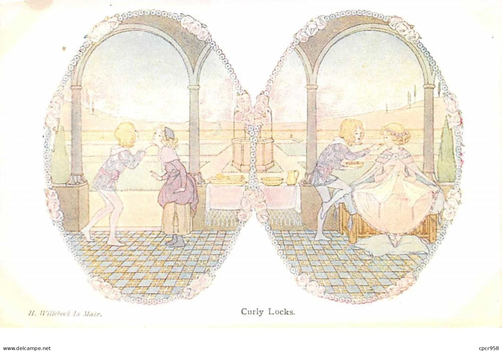Illustrateur - N°61598 - H. Willebeek Le Mair - More Old Nursery Rhymes - Curly Locks - Le Mair