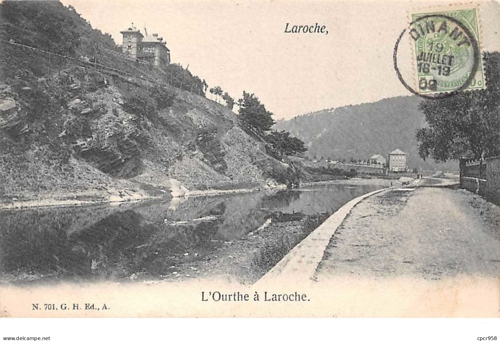 Belgique - N°61225 - LAROCHE - L'Ourthe à Laroche - La-Roche-en-Ardenne