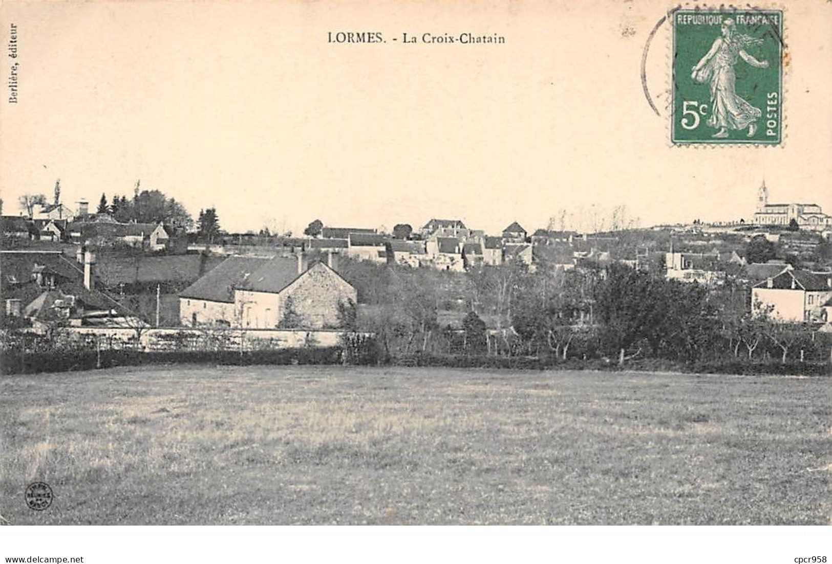 58. N° 103702 .lormes .la Croix Chatain .vue D Ensemble . - Lormes