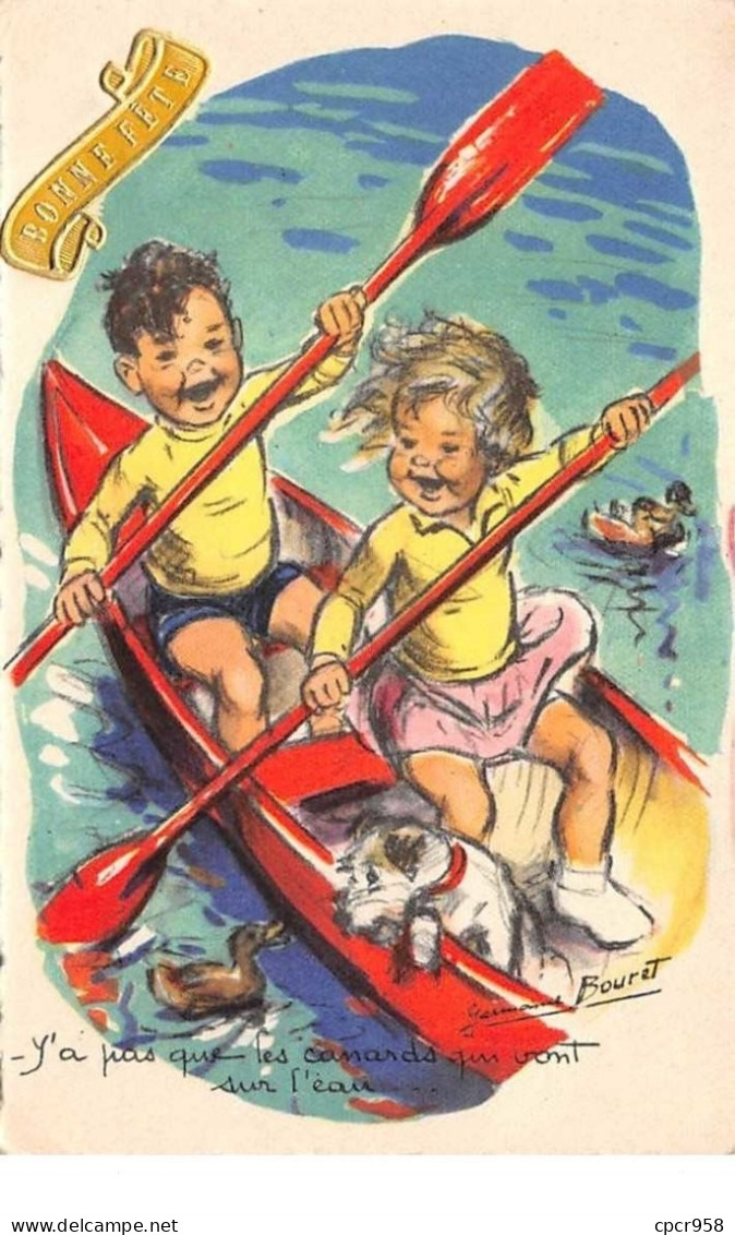 Illustrateur - N°61953 - Bouret G. - Y'a Pas Que Les Canards Qui Vont Sur L'eau - Bouret, Germaine