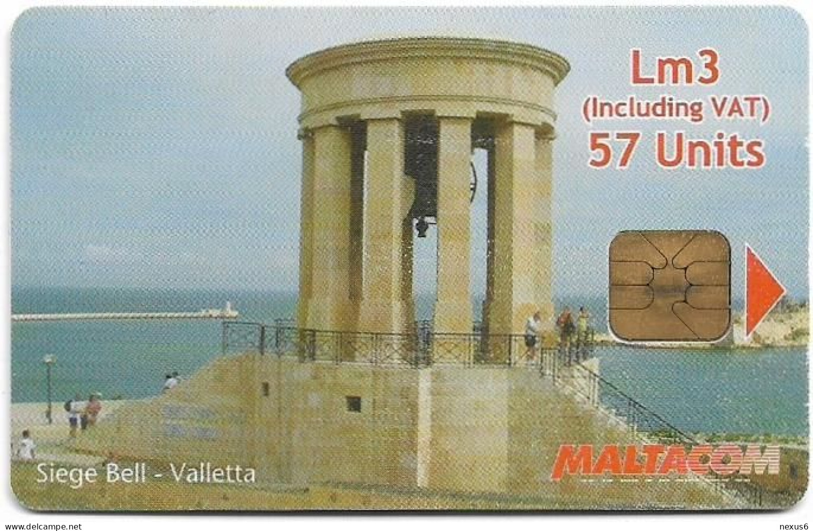 Malta - Maltacom - Siege Bell Valletta, Chip IN2, 10.2005, 57U, 15.000ex, Used - Malte