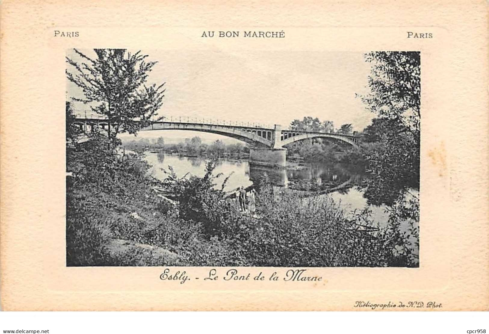 77. N° 104268 .esbly .le Pont De La Marne . - Esbly