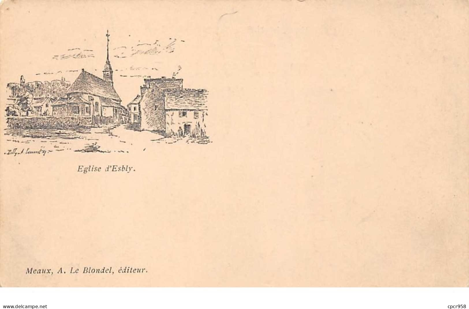 77. N° 104266 .esbly .l Eglise . - Esbly