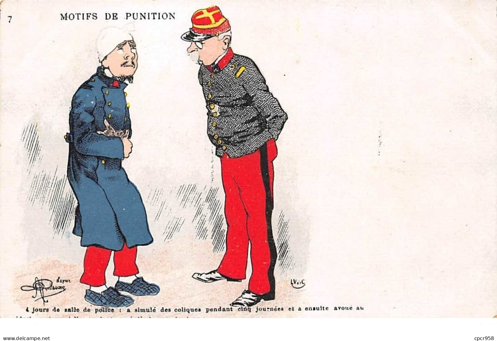 Illustrateur - N°61932 - Guillaume 7 - Motifs De Punition - 4 Jours De Salle De Police ... Dès Le Premier Jour - Guillaume