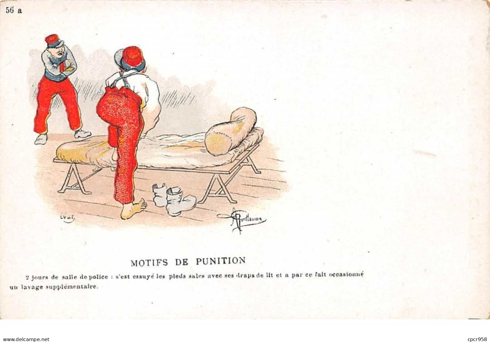 Illustrateur - N°61931 - Guillaume 56a - Motifs De Punition - 2 Jours De Salle De Police ... Un Lavage Supplémentaire - Guillaume