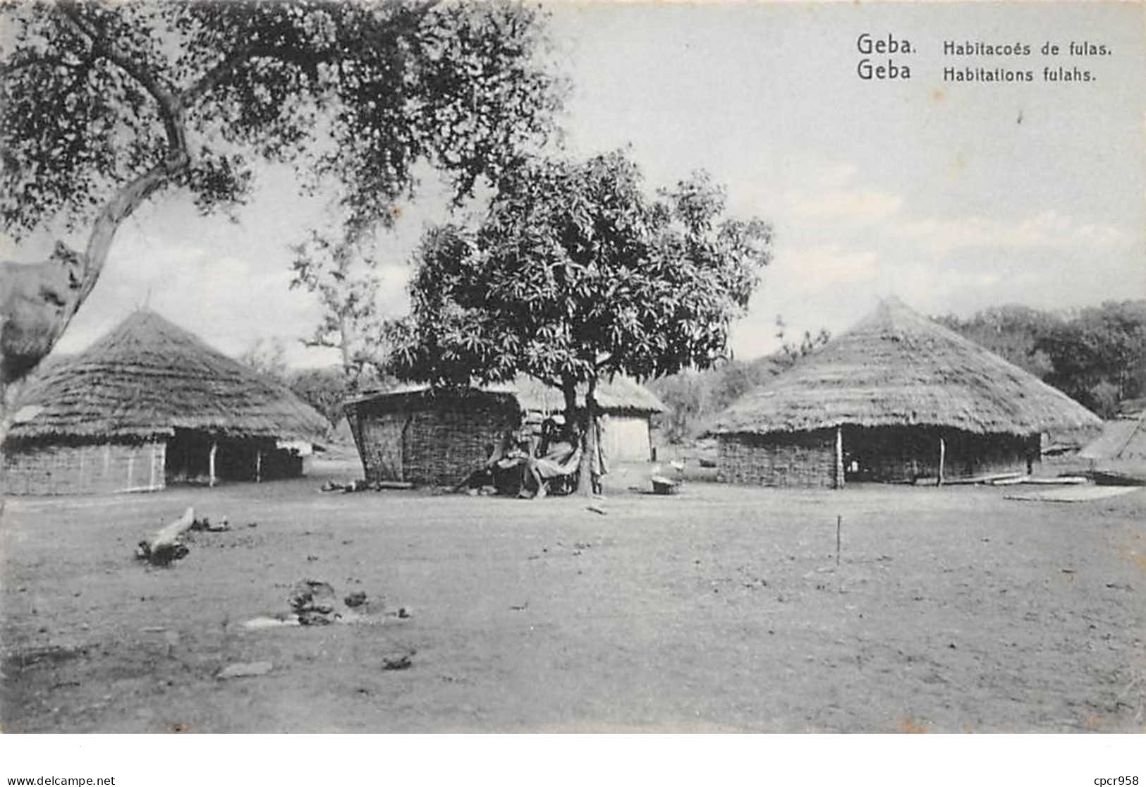 Guinée - N°61515 - Guinée Portugaise - GEBA - Habitations Fulahs - Guinée
