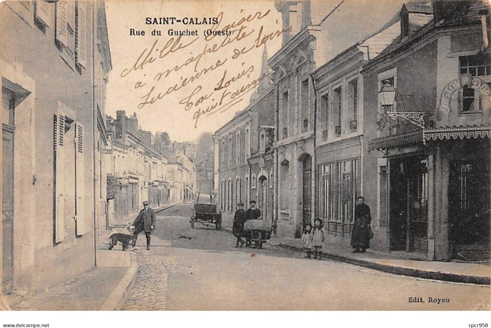 72  .n°  107652 . Saint Calais .rue Du Guichet  . - Saint Calais