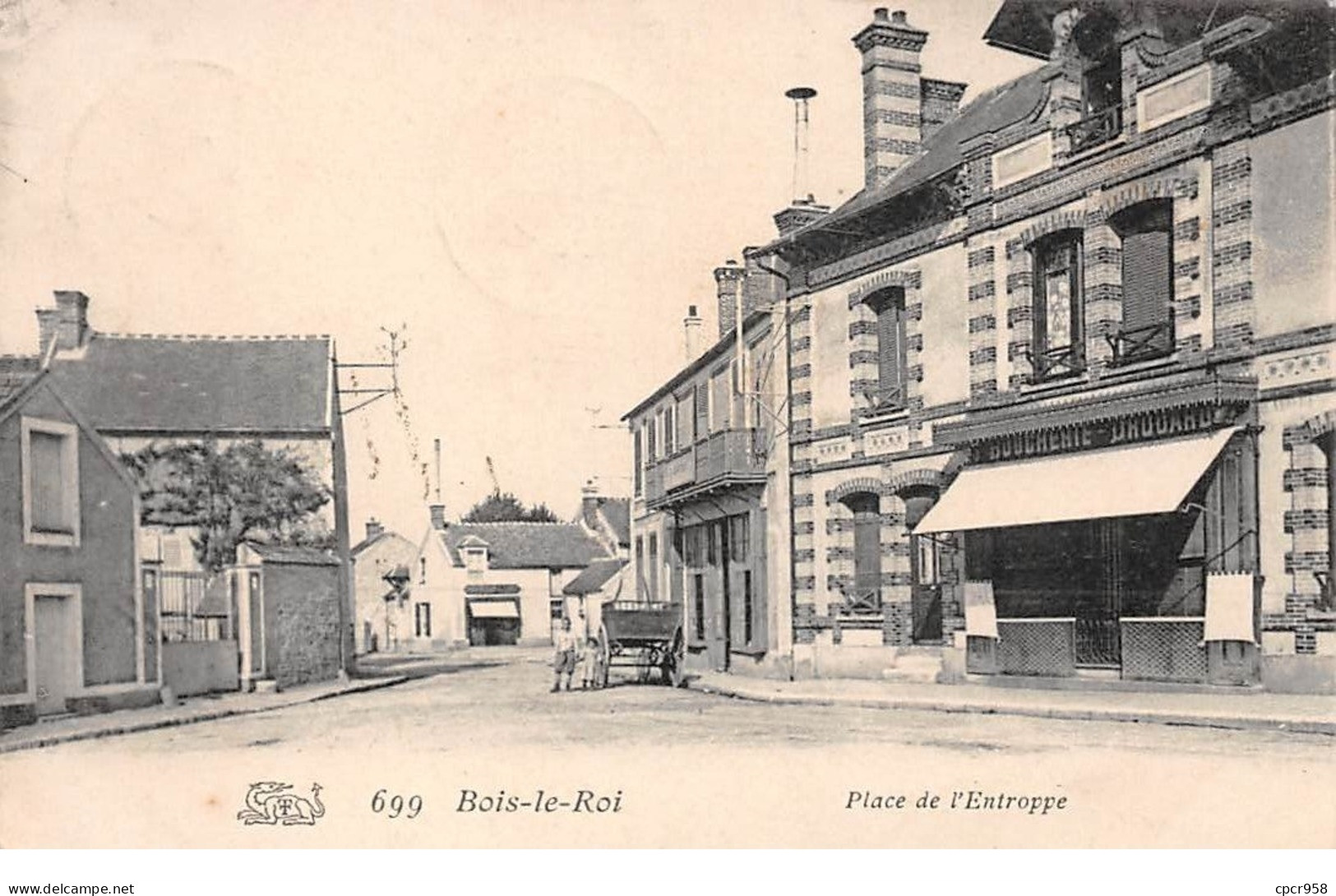 77 . N° 106512 . Bois Le Roi .boucherie Drouard .place De L Entroppe . - Bois Le Roi