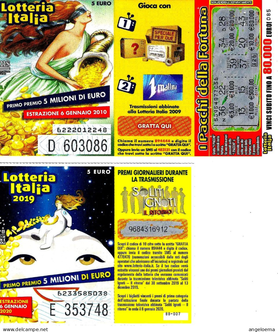 ITALIA ITALY - 10 Biglietti Lotteria Anni 2000 - Lottery Tickets