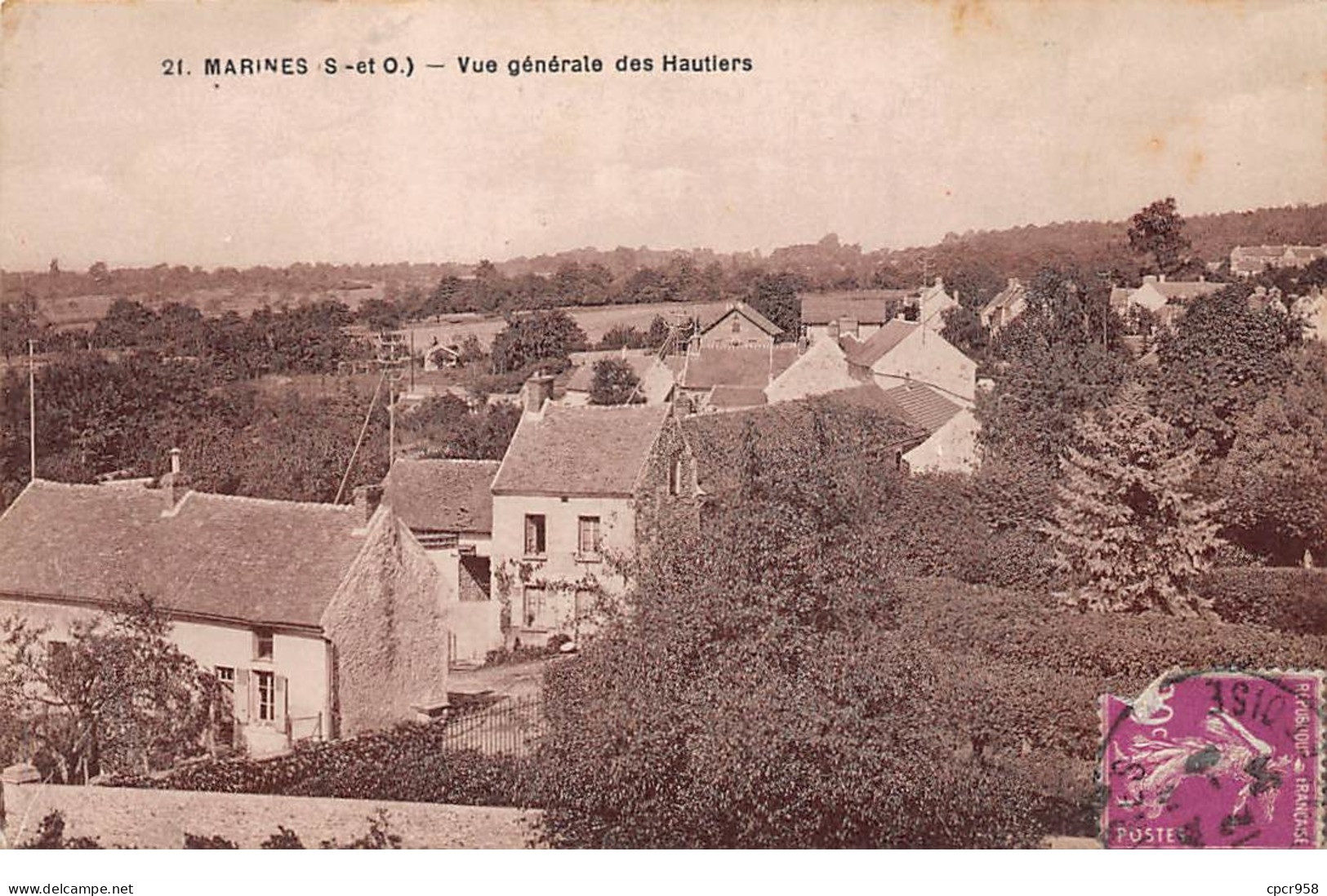 95 .n°  108027  . Marines . Vue Generale Des Hautiers . - Marines