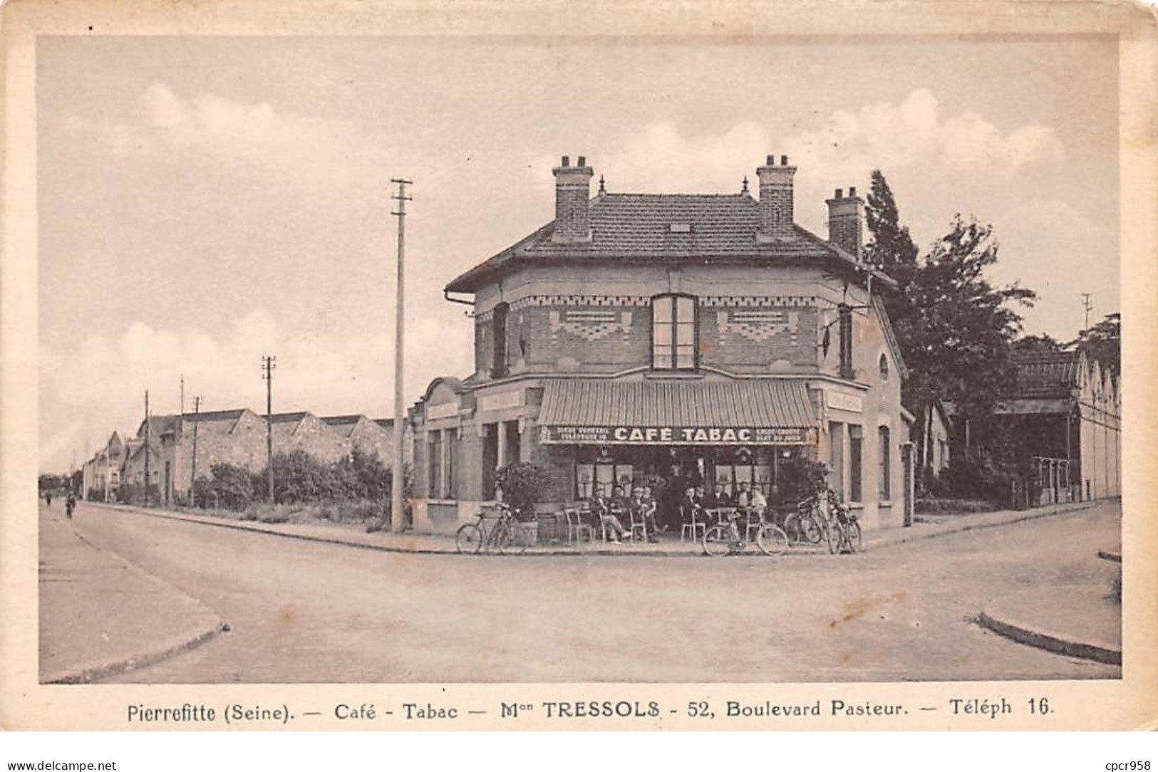 93 .n°  107947  .  Pierrefitte Sur Seine .cafe Tabac .maison Tressols  . - Pierrefitte Sur Seine