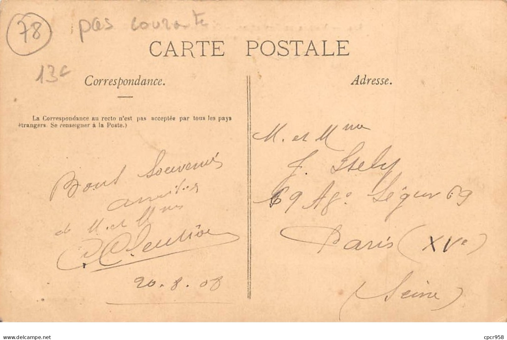 78  .n°  107756 . Cernay La Ville . Pas Courante . Boulangerie .rue De La Vallee . - Cernay-la-Ville