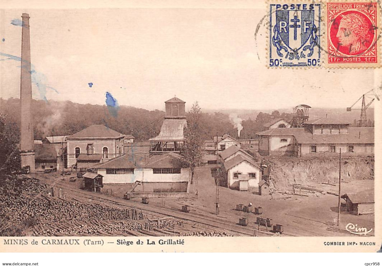 81  .n°  107822 . Carmaux . Les Mines .siege De La Grillatie .vue Generale . - Carmaux