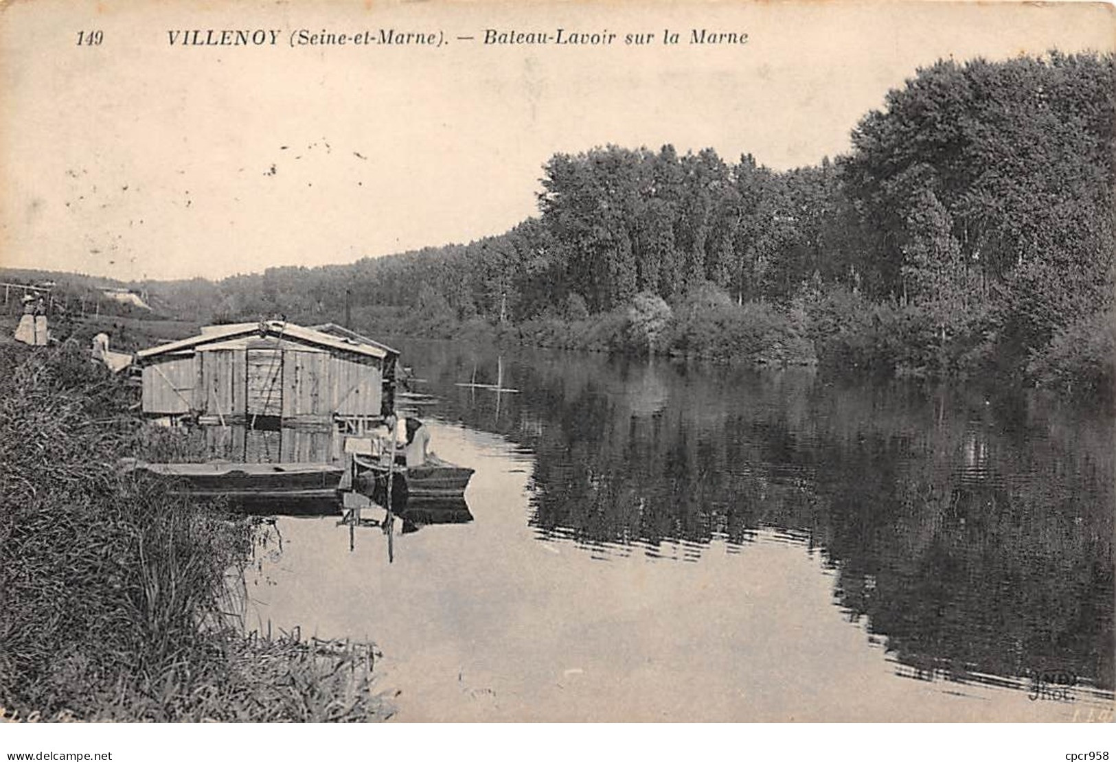 77  .n°  107737 . Villenoy .bateau Lavoir Sur La Marne .vue D Ensemble . - Villenoy