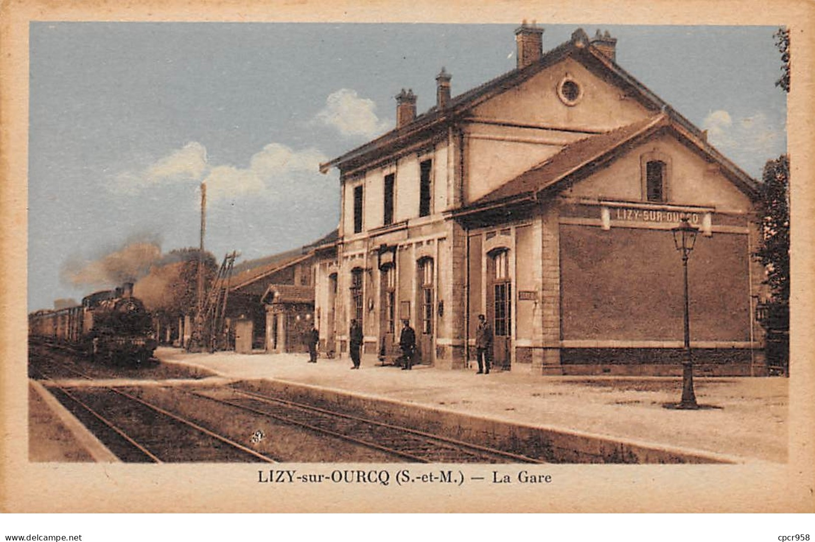 77 .n° 108918 .  Lizy Sur Ourcq . Train .la Gare  . - Lizy Sur Ourcq