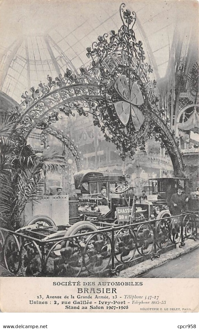 75008 .n° 108801 . Paris . Voiture . Societe Des Automobiles Brasier . - Transport Urbain En Surface