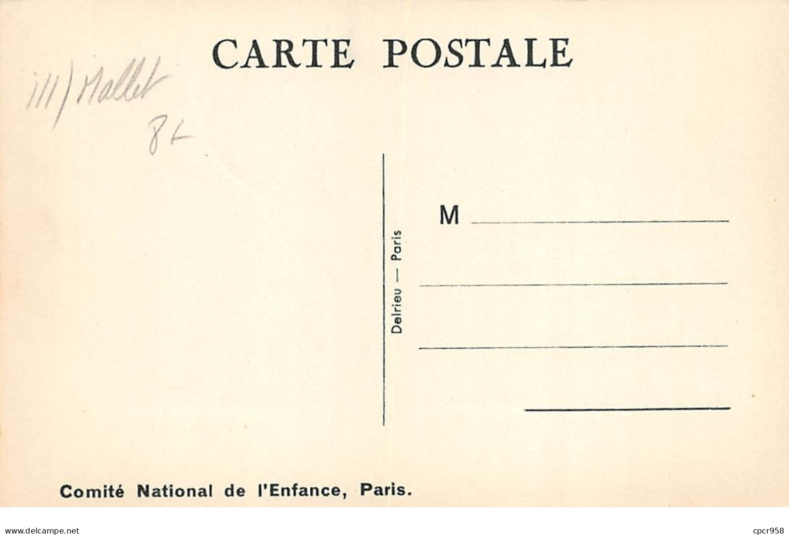 Illustrateur - N°63083 - B. Mallet - Comite National De L'Enfance - Qui Bien Se Pèse ... Bien Se Porte ! - Mallet, B.