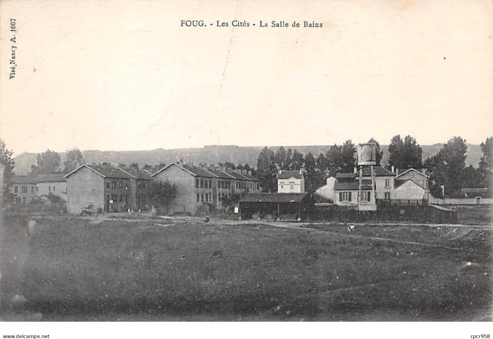 54  .n°  107375 .  Foug .les Cites La Salle De Bain .vue Generale . - Foug