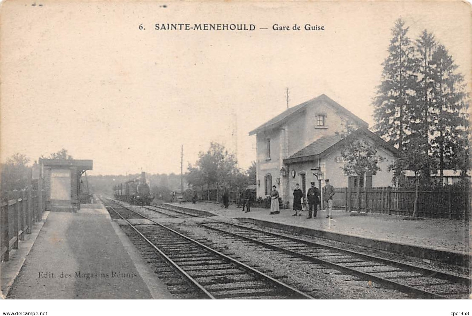 51  .n°  107322 .  Sainte Menehould .train .la Gare De Gruise . - Sainte-Menehould