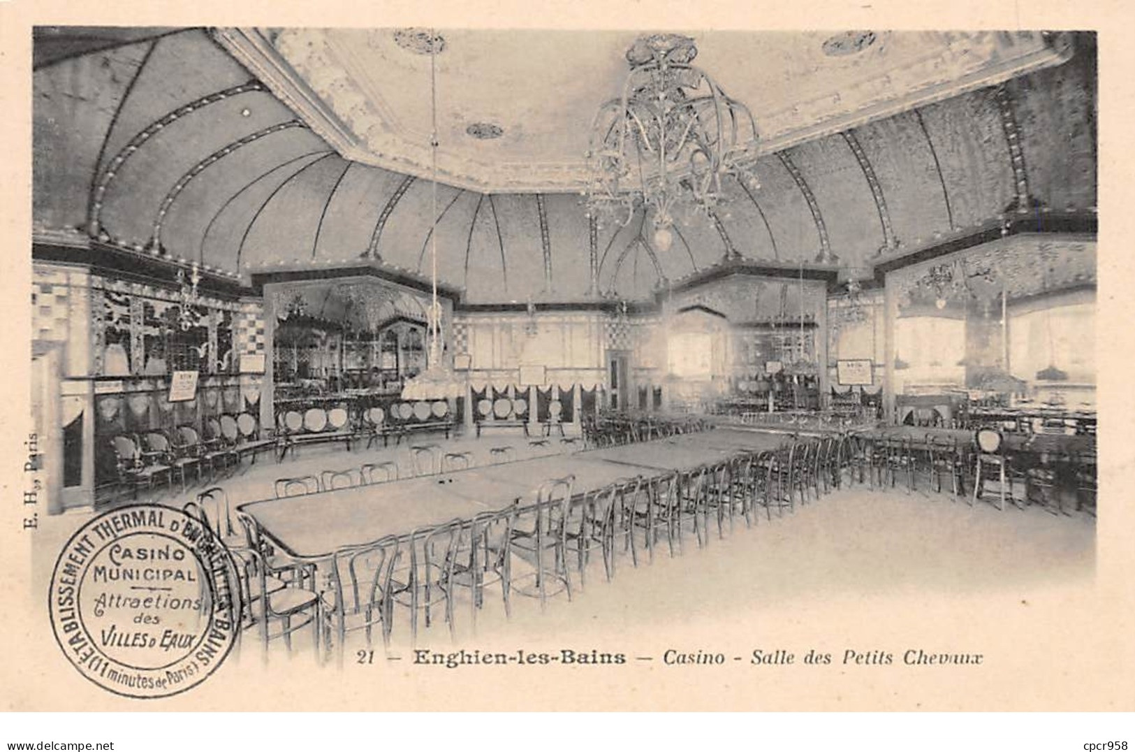 95 .n° 110610 . Enghien Les Bains . Casino .salle Des Petits Chevaux . - Enghien Les Bains